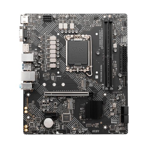 [11500] TARJETA MADRE MSI PRO H610M-G DDR4 LGA MATX DDR4 1700 911-7D46-097 NEGRO