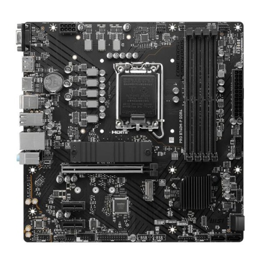 [11533] TARJETA MADRE MSI PRO B760M-P DDR4 LGA 1700 M-ATX 911-7E02-016 NEGRO