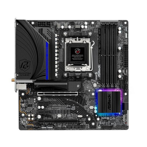 [11538] TARJETA MADRE ASROCK B650M PG RIPTIDE WIFI AM5 MICRO-ATX DDR5 NEGRO