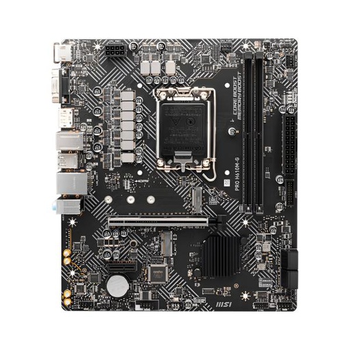 [11591] TARJETA MADRE MSI PRO H610M-G DDR5 LGA 1700 MATX DDR5 911-7D46-204 NEGRO