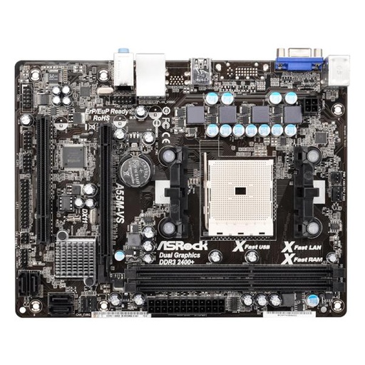 [200003] TARJETA MADRE ASROCK A55M-VS FM1 MICRO ATX DDR3 NEGRO