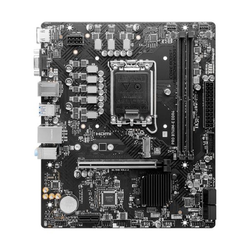 [CP8008] TARJETA MADRE MSI PRO B760M-E DDR4 LGA 1700 M-ATX 911-7D48-049 NEGRO