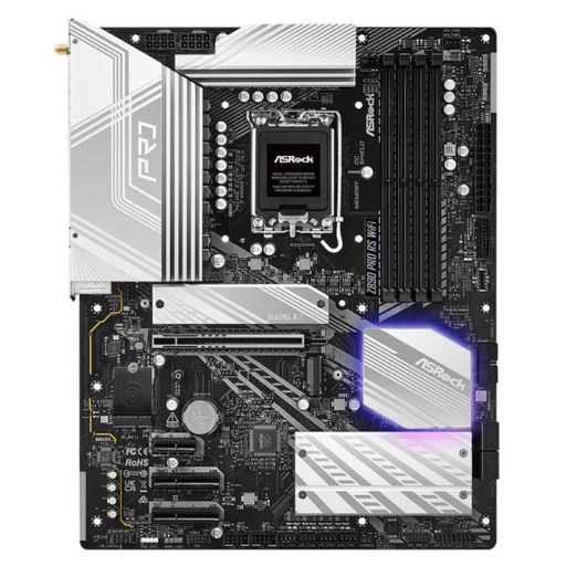 [CP8022] TARJETA MADRE ASROCK Z890 PRO RS WIFI LGA 1851 ATX DDR5 NEGRO / BLANCO