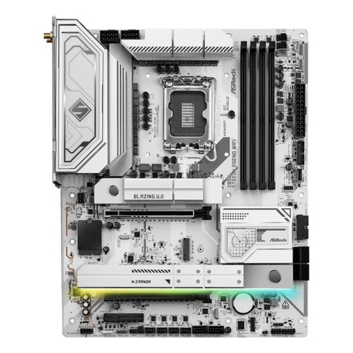 [CP8024] TARJETA MADRE ASROCK Z890 STEEL LEGEND WIFI LGA 1851 ATX DDR5 BLANCO / NEGRO