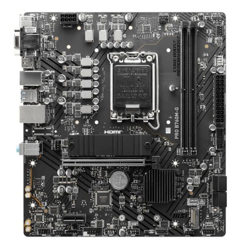 [CP8065] TARJETA MADRE MSI PRO B760M-G LGA 1700 M-ATX DDR5 911-7D90-048 NEGRO