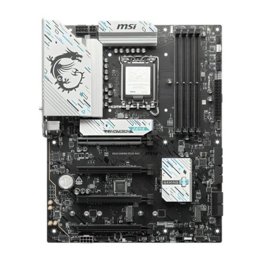 [CP8093] TARJETA MADRE MSI B860 GAMING PLUS WIFI LGA1851 ATX DDR5 911-7E41-003 NEGRO / BLANCO