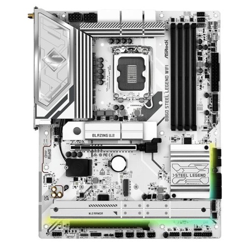 [CP8127] TARJETA MADRE ASROCK B860 STEEL LEGEND WIFI LGA1851 ATX DDR5 BLANCO