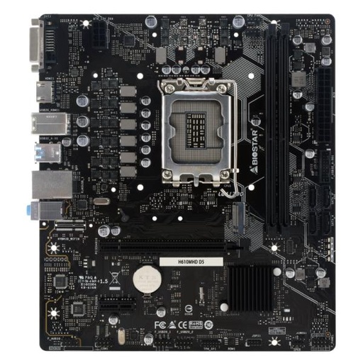 [CP8138] TARJETA MADRE BIOSTAR H610MHD D5 LGA1700 MICRO ATX DDR5 NEGRO