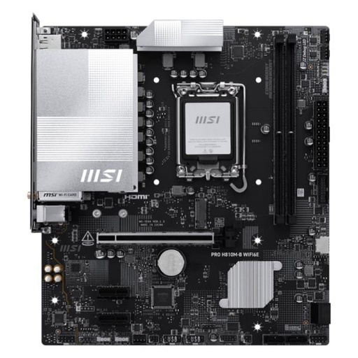 [CP8147] TARJETA MADRE MSI PRO H810M-B WIFI6E LGA 1851 MICRO ATX DDR5 911-7E64-003 NEGRO