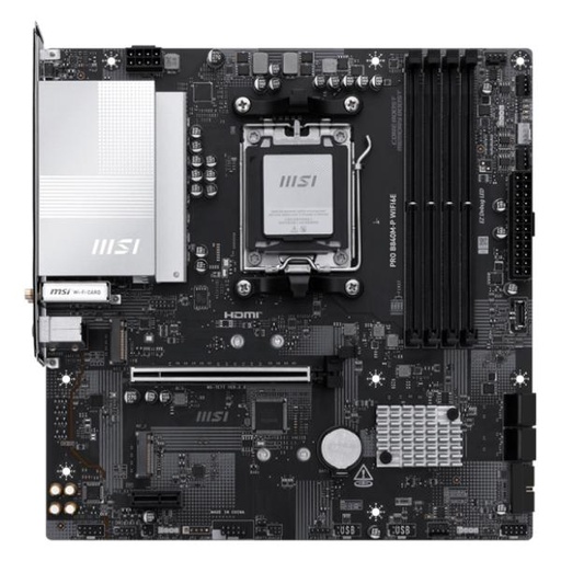 [CP8148] TARJETA MADRE MSI PRO B840M-P WIFI6E AM5 MICRO ATX DDR5 911-7E77-002 NEGRO