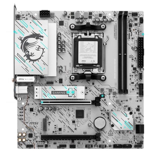[CP8149] TARJETA MADRE MSI PRO B840M GAMING WIFI6E AM5 MICRO ATX DDR5 911-7E76-001 NEGRO/BLANCO