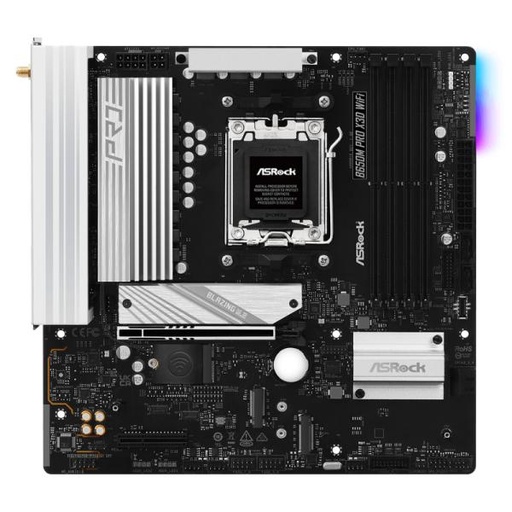 [CP8158] TARJETA MADRE ASROCK B650M PRO X3D WIFI AM5 MICRO ATX DDR5 MB-B650MPX3DW NEGRO / BLANCO