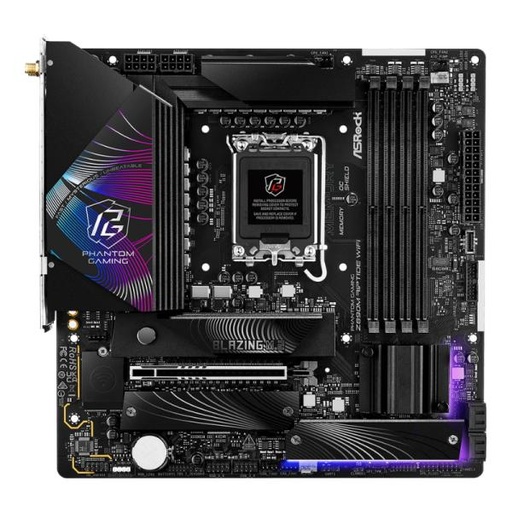 [CP8163] TARJETA MADRE ASROCK Z890M RIPTIDE WIFI LGA1851 MICRO ATX DDR5 MB-Z890MRIPWIFI NEGRO