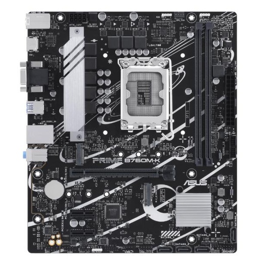 [CP8169] TARJETA MADRE ASUS PRIME B760M-K LGA1700 MICRO ATX DDR5 90MB1FI0-M1EAY NEGRO/BLANCO