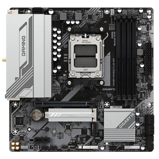 [CP8174] TARJETA MADRE GIGABYTE B650M GAMING PLUS WIFI MICRO ATX DDR5 WIFI 6E / BLUETOOTH NEGRO / BLANCO