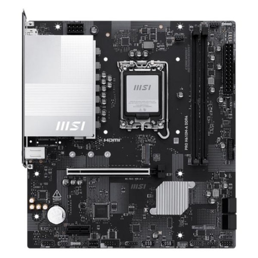 [CP8185] TARJETA MADRE MSI PRO H610M-A DDR4 LGA 1700 MICRO ATX 2.5G LAN 911-7E31-002 NEGRO