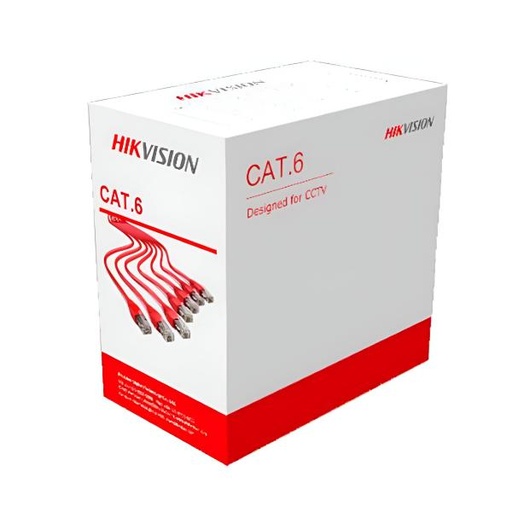 [1205232] CABLE UTP CAT6 HIKVISION DS-1LN6OUSPE(O-STD) 305 METROS EXTERIOR 307400667 NEGRO