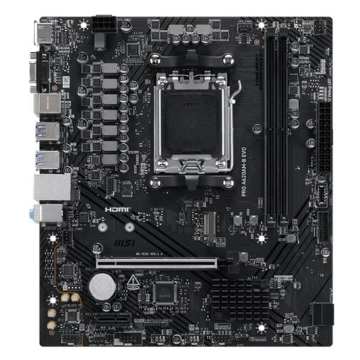 [CP8197] TARJETA MSI PRO A620AM-B EVO AM5 MATX DDR5 911-7E36-002 NEGRO