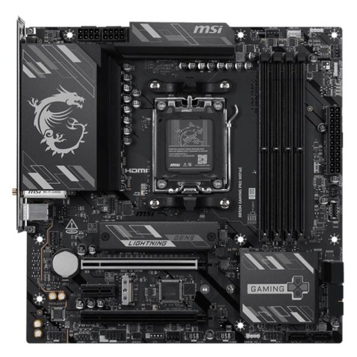 [CP8200] TARJETA MADRE MSI B850M GAMING PRO WIFI6E AM5 MICRO ATX-DDR5-WIFI 6E / BLUETOOTH 5.3 / 2.5G LAN 911-7E88-003