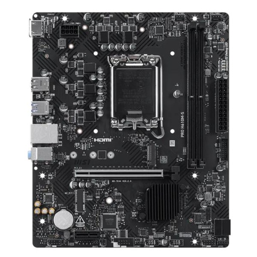 [CP8209] TARJETA MADRE MSI PRO H610M-S LGA1700 MICRO-ATX DDR5 911-7E44-021 NEGRO