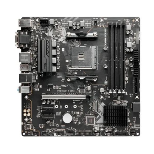 [CP8227] TARJETA MADRE MSI PRO B550M-P GEN3 AM4 MICRO-ATX DDR4 911-7C95-206 NEGRO