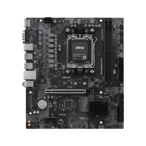 [CP8230] TARJETA MADRE MSI PRO B850M-E EVO AM5 MATX DDR5 911-7F02-002 NEGRO
