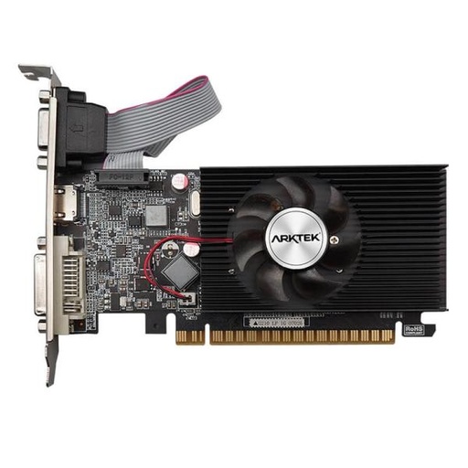[14311] TARJETA DE VIDEO ARKTEK GEFORCE G210 1GB 64 BITS V1 GDDR3 600 MHZ AKN210D3S1GL1 NEGRO