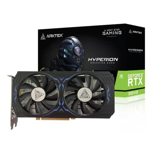 [CP7168] TARJETA DE VIDEO ARKTEK GEFORCE RTX 3050 8GB GDDR6 1552MHZ AKN3050D6S8GH1