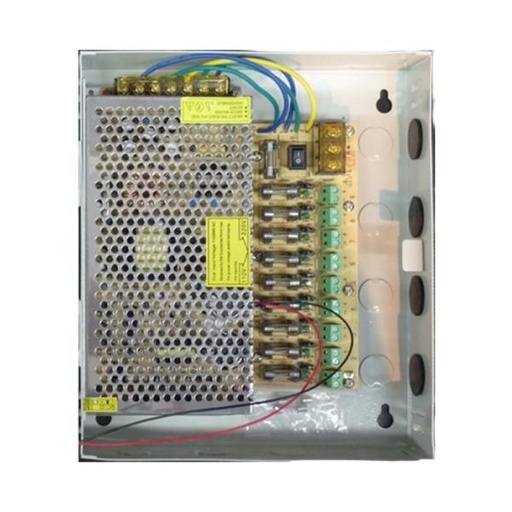 [3103094] CAJA DE CORRIENTE SKY 9 SALIDAS -12V/CD10A CRC-14