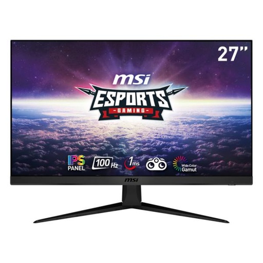 [22385] MONITOR 27 PULG MSI G2712V 1920 x 1080 100HZ 1MS FHD IPS PANEL PLANO FLAT HDMI DISPLAY PORT ADAPTIVE SYNC 9S6-3CD41T-003