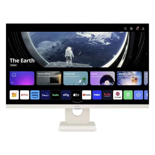 [22403] MONITOR 27 PULG LG 27SR50F-W 1920 x 1080  5MS 50/60HzHz HDMI USB FHD IPS WITH WEBOS SMART