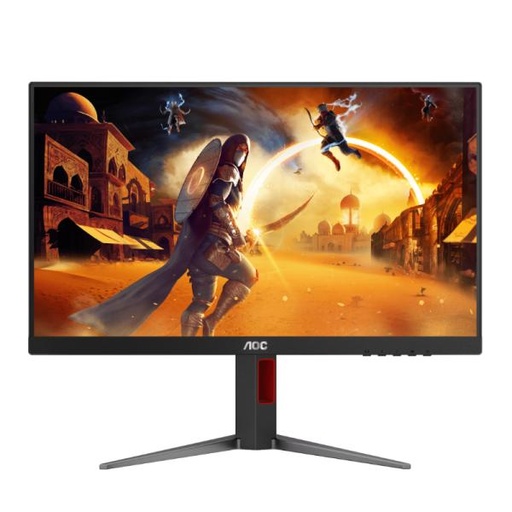 [22521] MONITOR 23.8 PULG AOC 24G4 FHD IPS  1920X1080 180 HZ 0.5MS DP HDMI VGA G-SYNC PLANO CON AJUSTE DE ALTURA Y ROTACION NEGRO