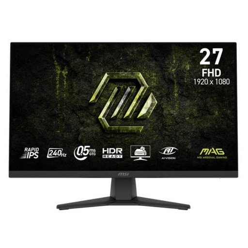 [DV1137] MONITOR GAMING MSI MAG 272F X24 27 PULG PLANA 1920X1080 FREESYNC PREMIUM 9S6-3CE11M-026 NEGRO