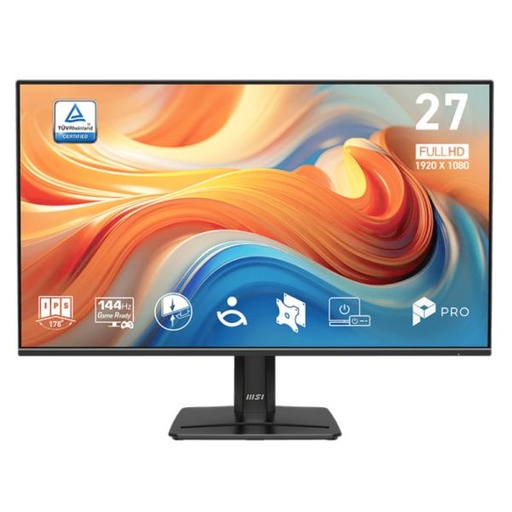 [DV1138] MONITOR MSI PRO MP271 E14A 27 PULG PLANA FHD 1920X1080 144 HZ IPS AMD FREESYNC / HDMI / DISPLAYPORT VGA 9S6-3PE9CM-004 NEGRO