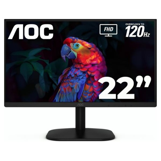 [DV1144] MONITOR AOC 22B35HM23 22 PULG PLANA FULL HD 1920 X 1080 120HZ LED ADAPTIVE SYNC HDMI / VGA / 3.5MM NEGRO