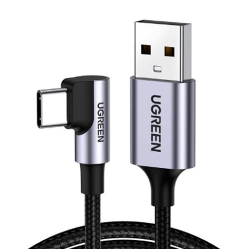 [AC3034] CABLE UGREEN US284 USB-A  A USB-C ANGULO RECTO 1M 50941 GRIS
