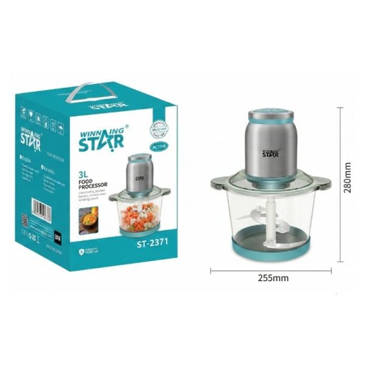 [ED1009] PROCESADOR DE ALIMENTOS WINNING STAR ST-2371 300W  3L LLJ-1127-WST-110V-14766