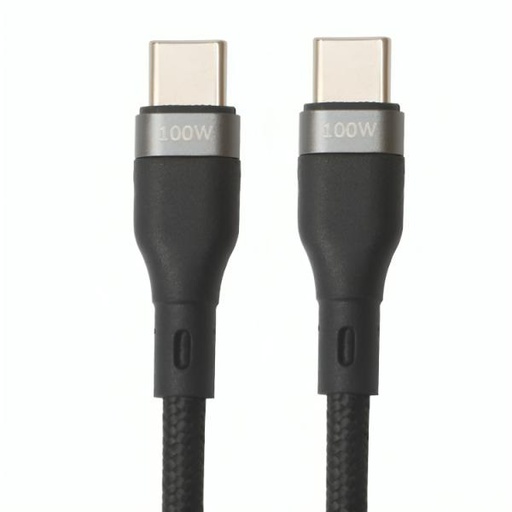 [AC3075] CABLE NOVA FAD32131002C USB-C A USB-C 100W 3M NYLON CARGA ULTRA RAPIDA NEGRO