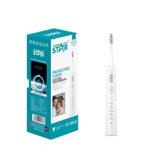 [ED2018] CEPILLO DE DIENTES ELÉCTRICO WINNING STAR ST-9810 SÓNICA RECARGABLE BLANCO