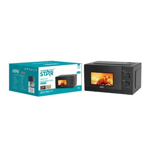 [ED3019] HORNO MICROONDAS WINNING STAR ST-2171 700W 20L WBL-920-WST-110V-14781 NEGRO
