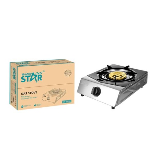 [ED3026] COCINA DE GAS WINNING STAR ST-9656 CON ENCENDIDO ELECTRICO MQL-452-WST-12210 GRIS