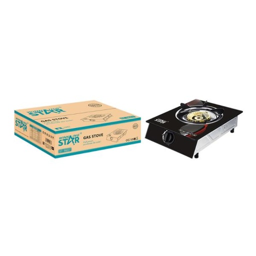 [ED3027] COCINA DE GAS WINNING STAR ST-9657 CON ENCENDIDO ELECTRICO MQL-453-WST-12210 NEGRO