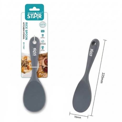 [ED4003] CUCHARA ARROCERA WINNING STAR ST-7567 SILICONA / NYLON FS-1658-WST-38864 GRIS