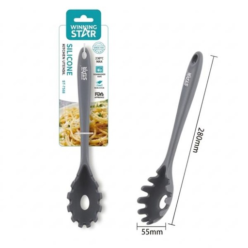 [ED4005] CUCHARA PARA PASTA WINNING STAR ST-7568 SILICONA / NYLON FP-1659-WST-38864 GRIS