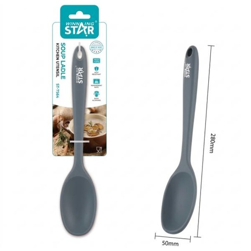 [ED4008] CUCHARÓN DE SOPA WINNING STAR ST-7564 SILICONA / NYLON TS-1655-WST-38864 GRIS