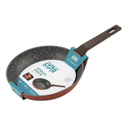 [ED4032] SARTEN ANTIADHERENTE WINNING STAR ST-5224-24 ALUMINIO 24CM X 5CM GUO-1770-WST-18642 ROJO