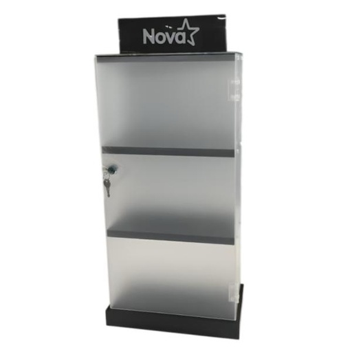 [EX001] DISPLAY NOVA DE ACRILICO 320 X 170 X 600 MM CON LOGO NOVA IMPRESO FD321760001C1C NEGRO