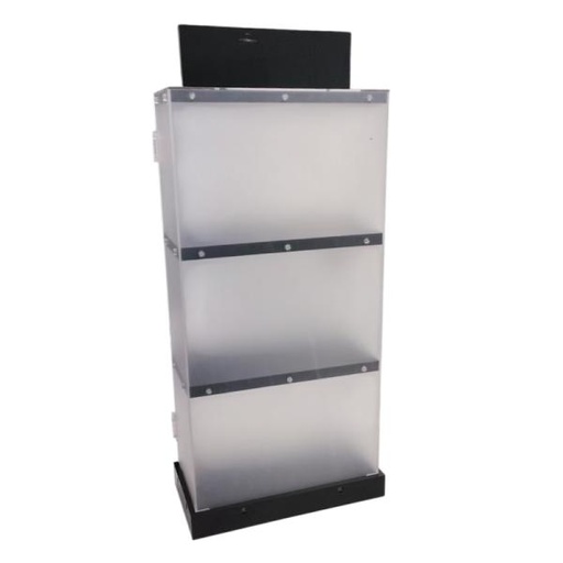 [EX002] DISPLAY SIN LOGO DE ACRILICO 320 X 170 X 600 MM SIN LOGO IMPRESO FD321760002C NEGRO