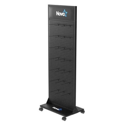 [EX003] DISPLAY NOVA FD641700001C METÁLICO 600X400X1700MM 30 GANCHOS RUEDAS CON FRENO
