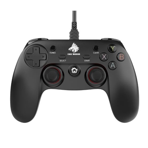 [GM2001] GAME PAD EAGLE WARRIOR EG-C1059T COMPATIBLE CON ANDROID / PC / PS3 Y XBOX ALAMBRICO USB CON XINPUT NEGRO